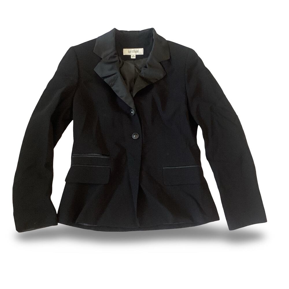 Suit Studio Blazer with Satin Lapel
